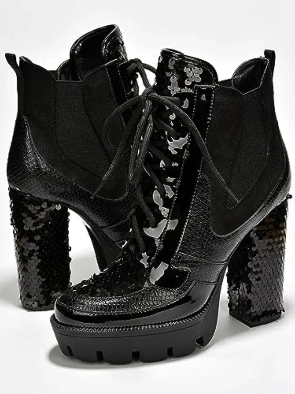 Chelsea Ankle Boots - Chunky Block Heels - Easy Slip On